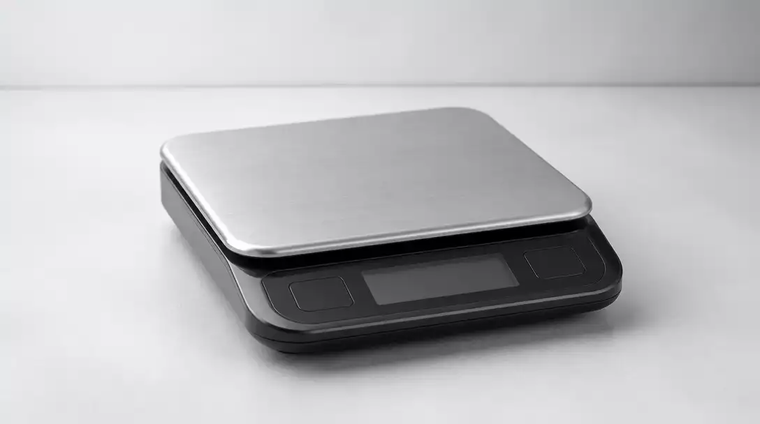 Digital scale in a cool, dry storage environment
